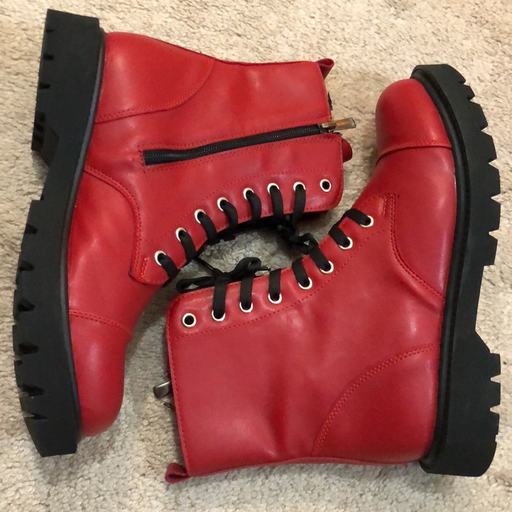 Red winter boot - Picture 6 of 8